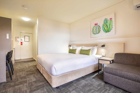 Studio King and Sofa at Nightcap at Shoppingtown Hotel